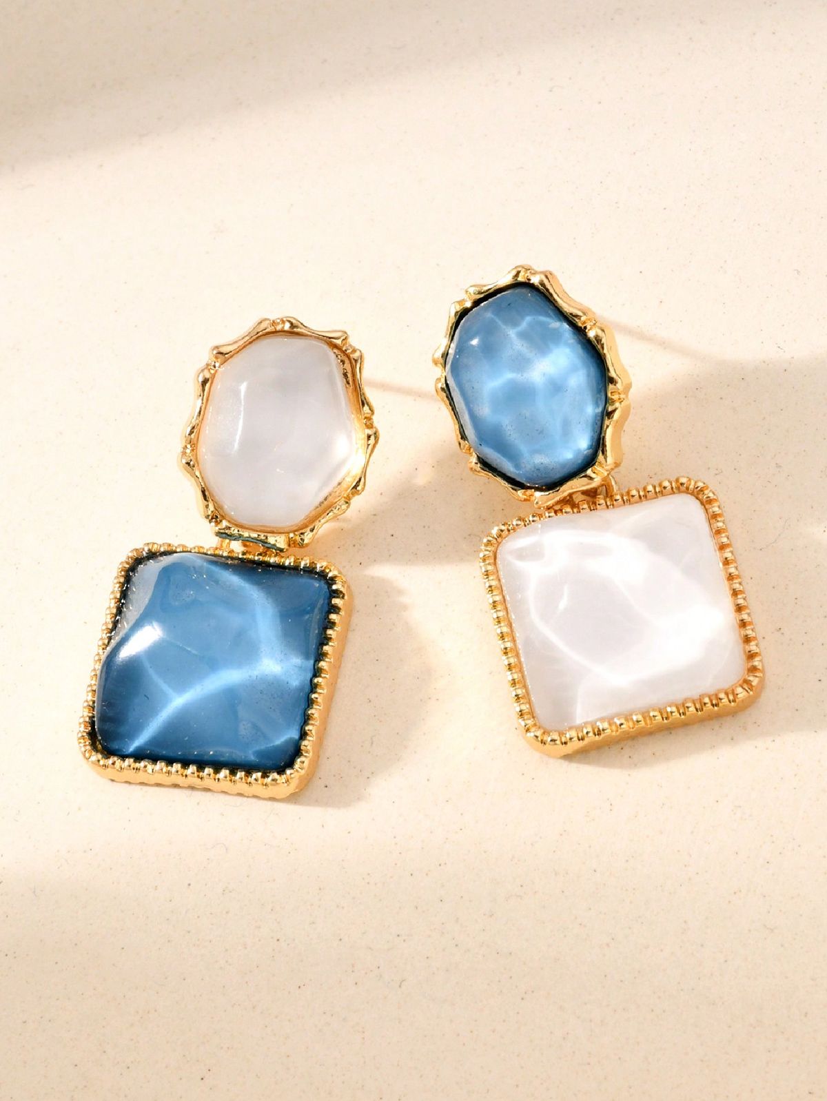 Elegant Gemstone Drop Earrings