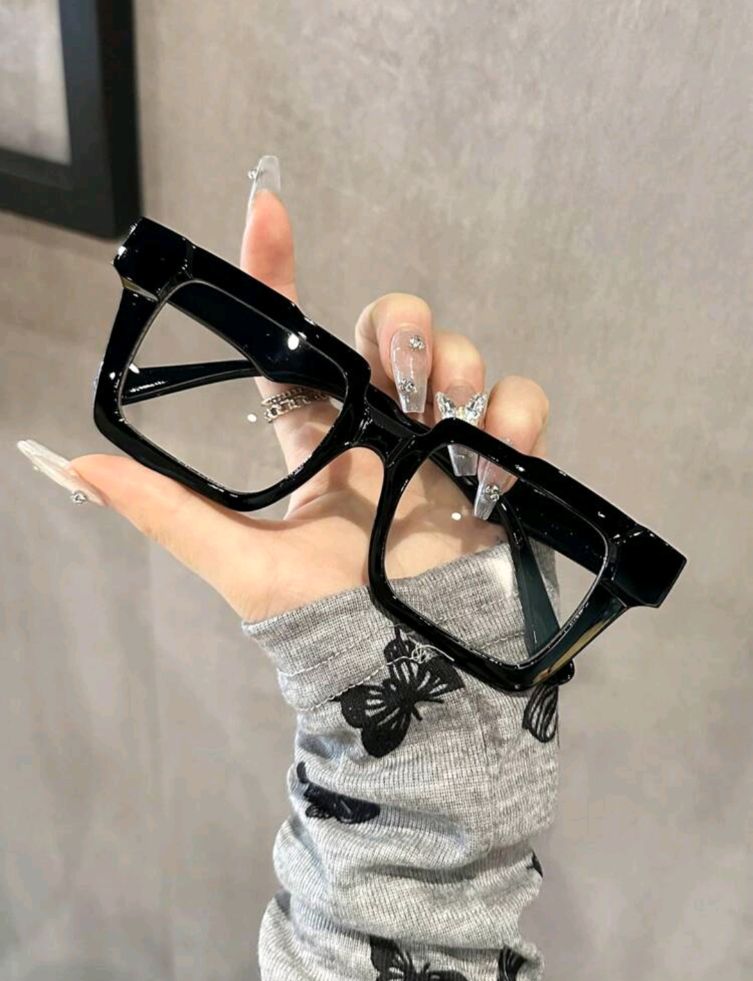Lunettes carrées noires