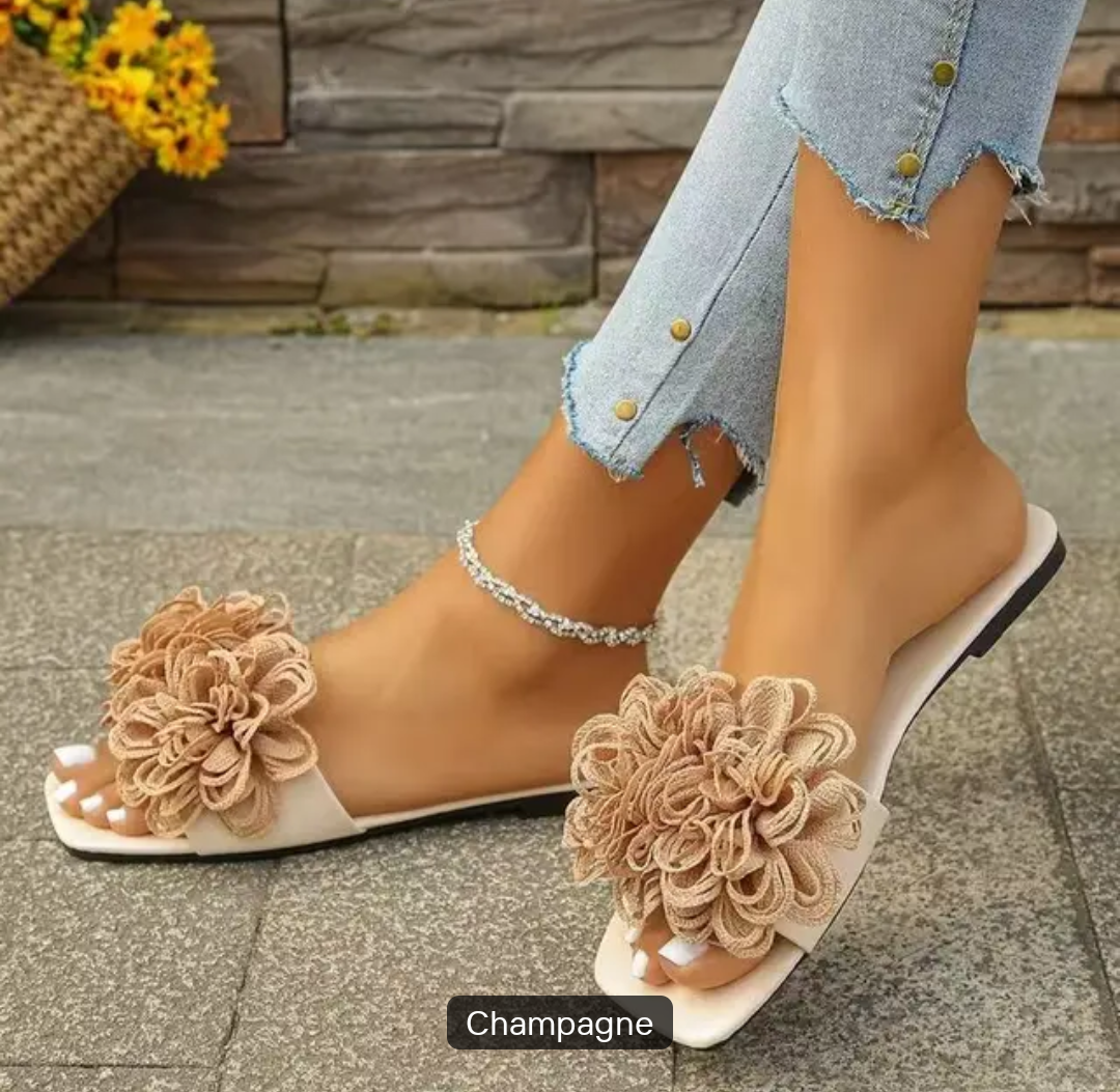 Sandales fleuries 