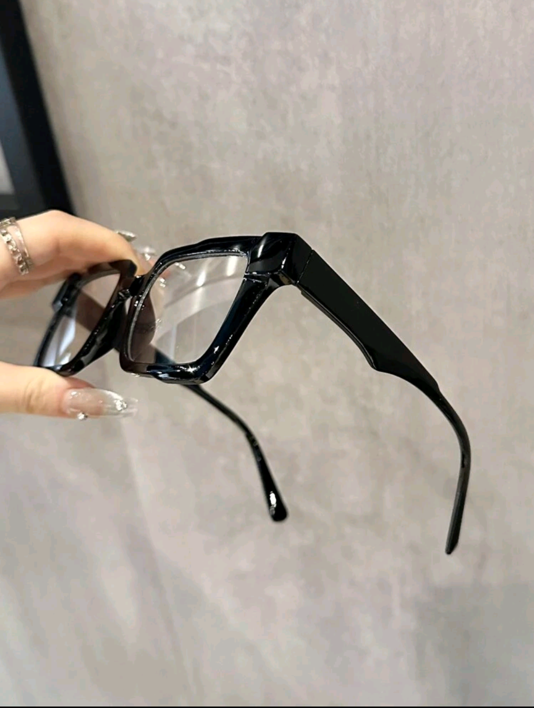 Lunettes carrées noires