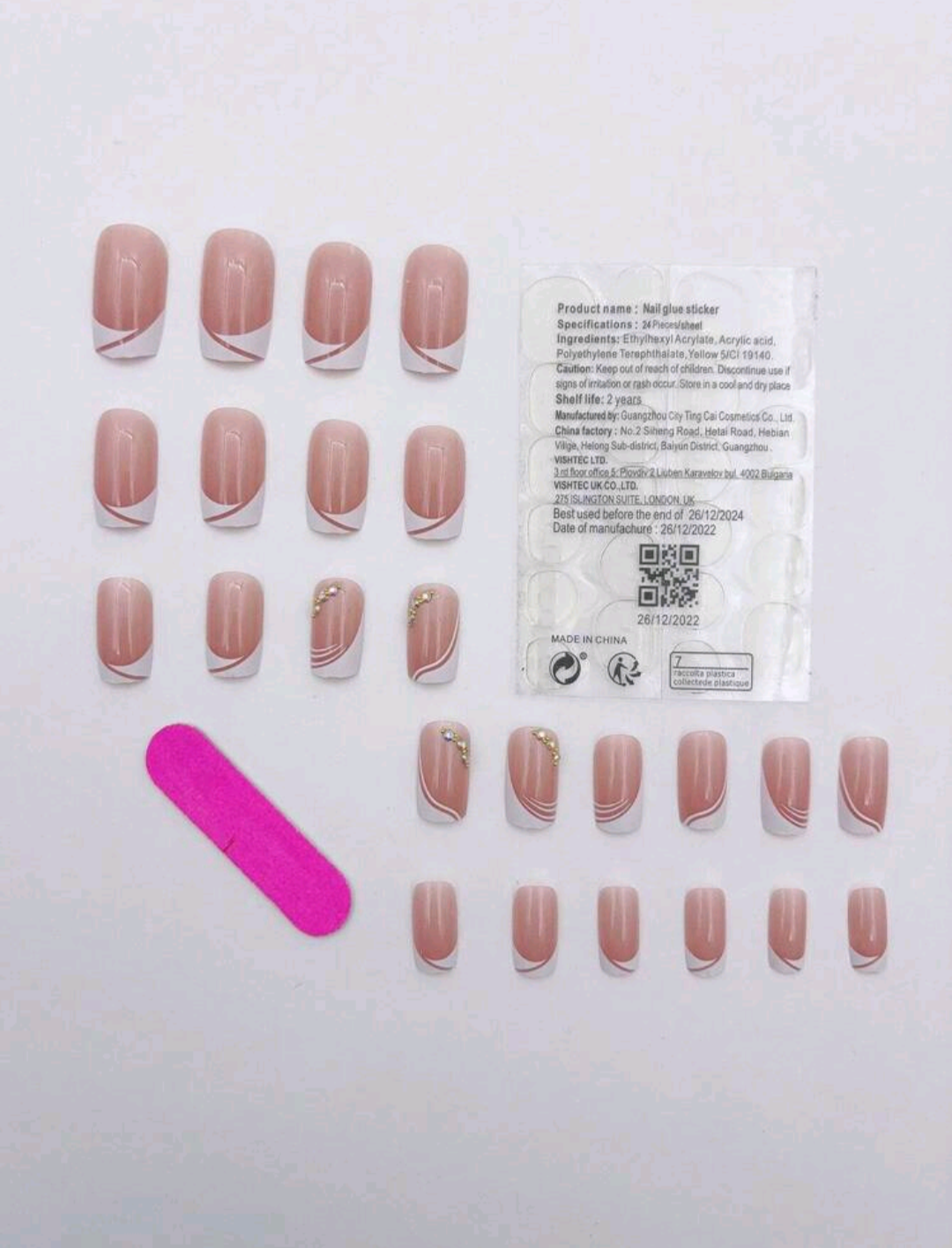 Manucure French Moderne 24 PCS