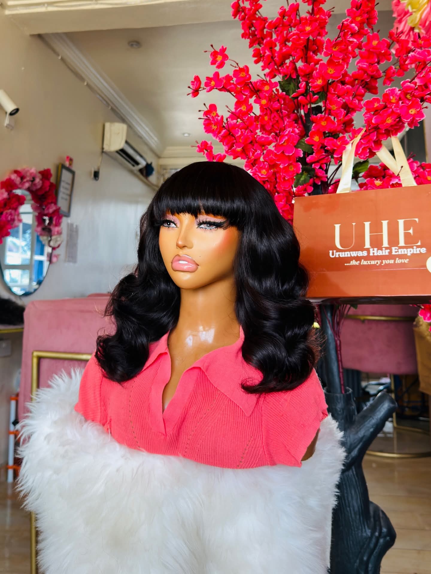 SDD bouncy in Black, paired with 5x5 closure virgin hair