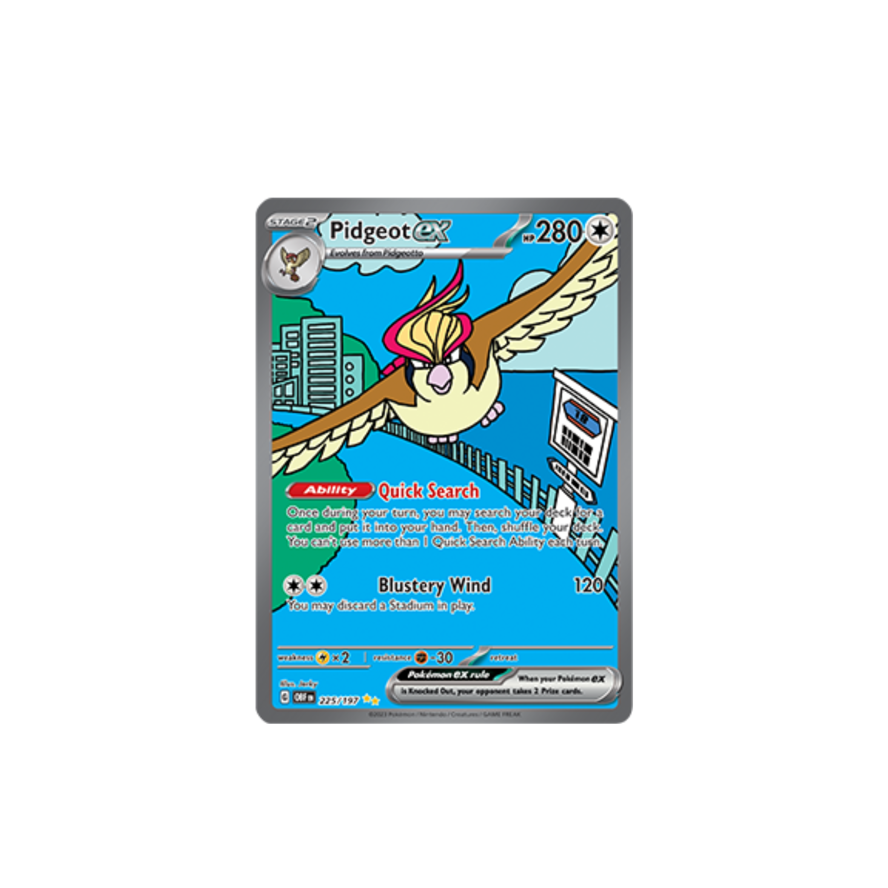 Pidgeot ex - 225/197 - Obsidian Flames