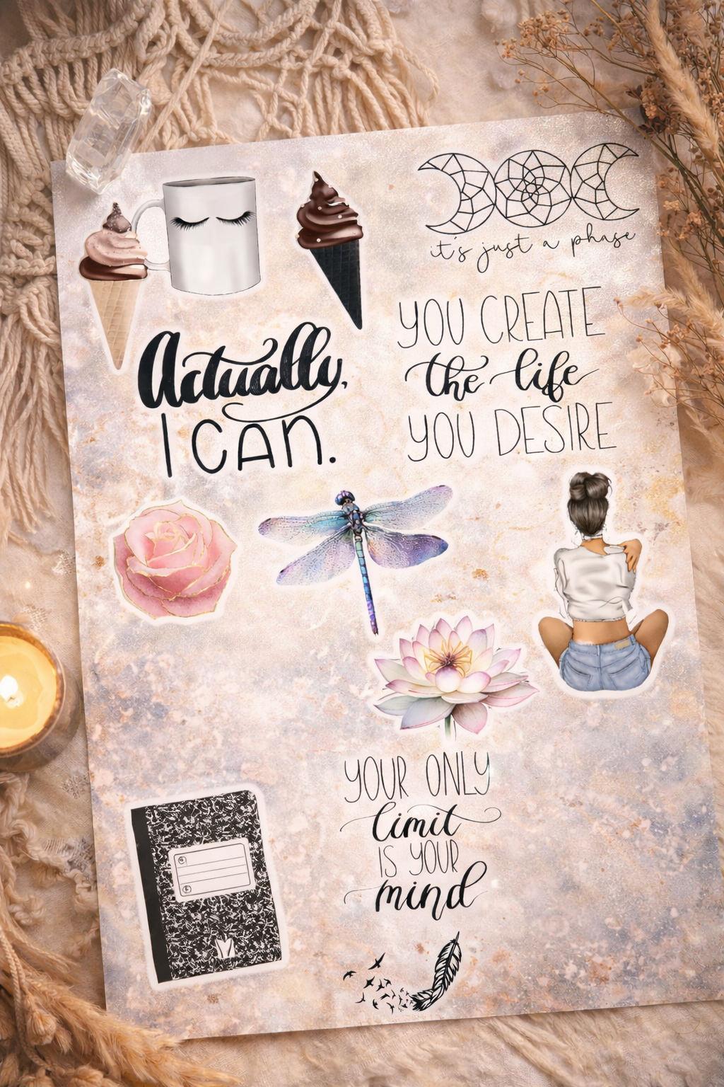 Motivational Sticker Sheet