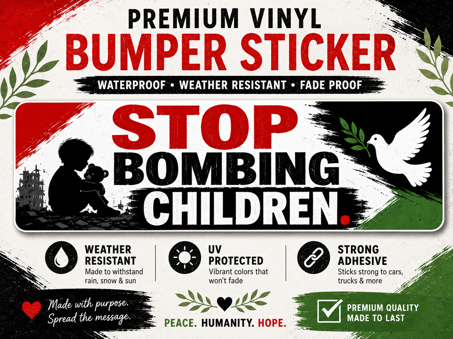 Premium Vinyl Bumper Sticker