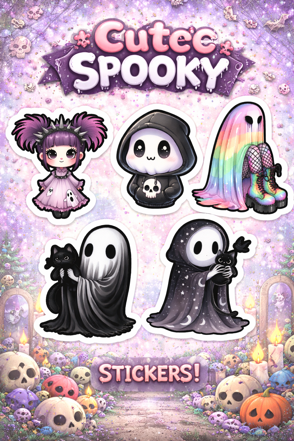 Cute Spooky Stickers