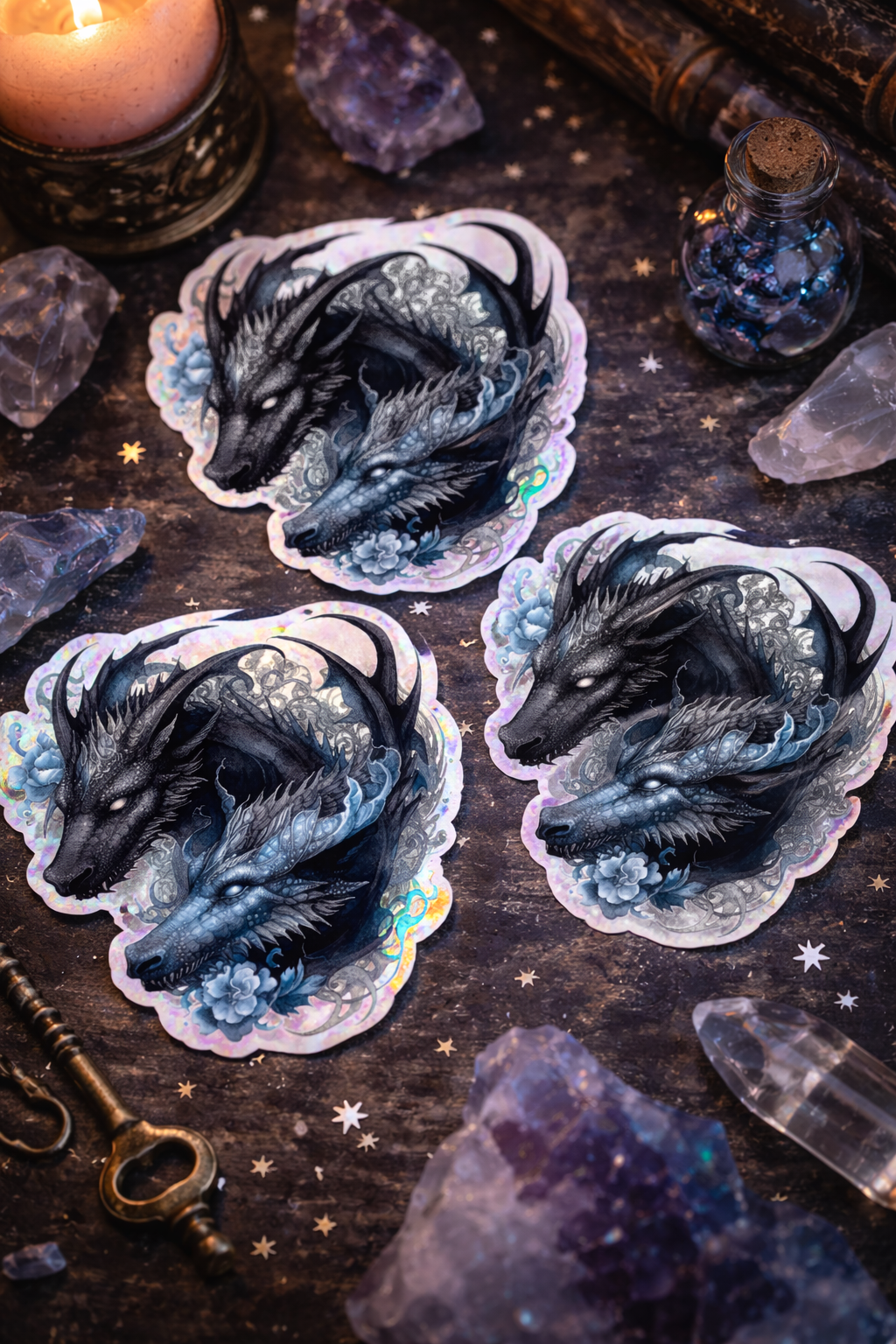 Fantasy Dragon Art Stickers
