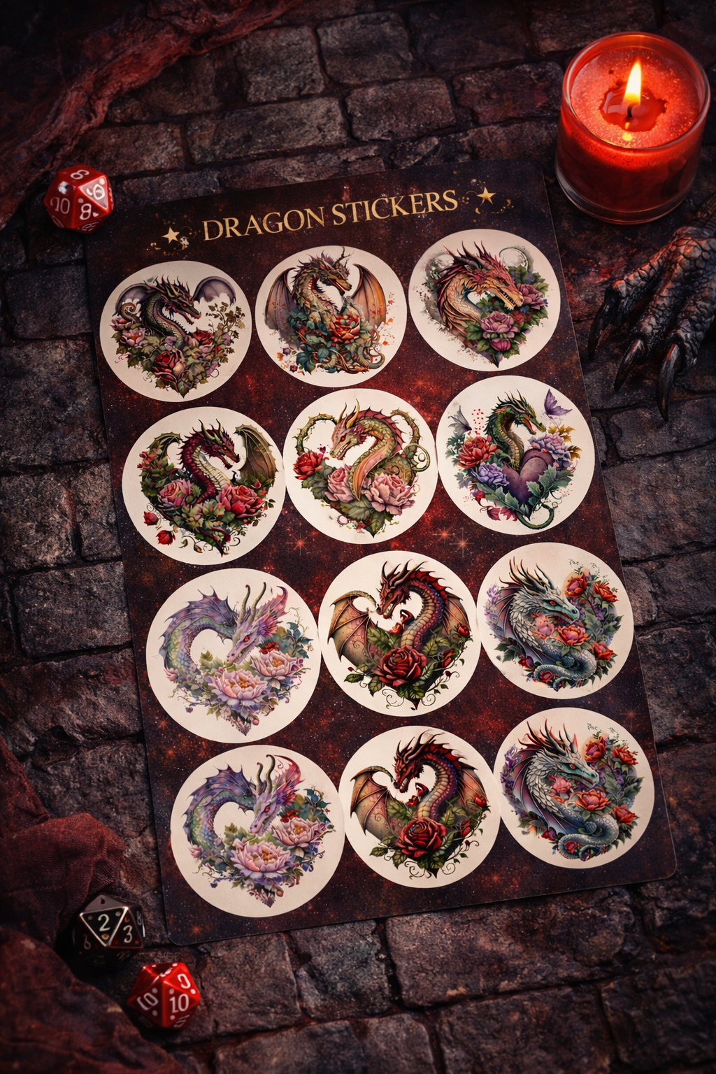 Dragon Sticker Sheet