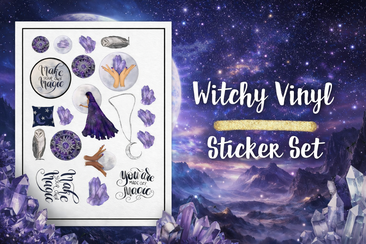Witchy Vinyl Sticker Set