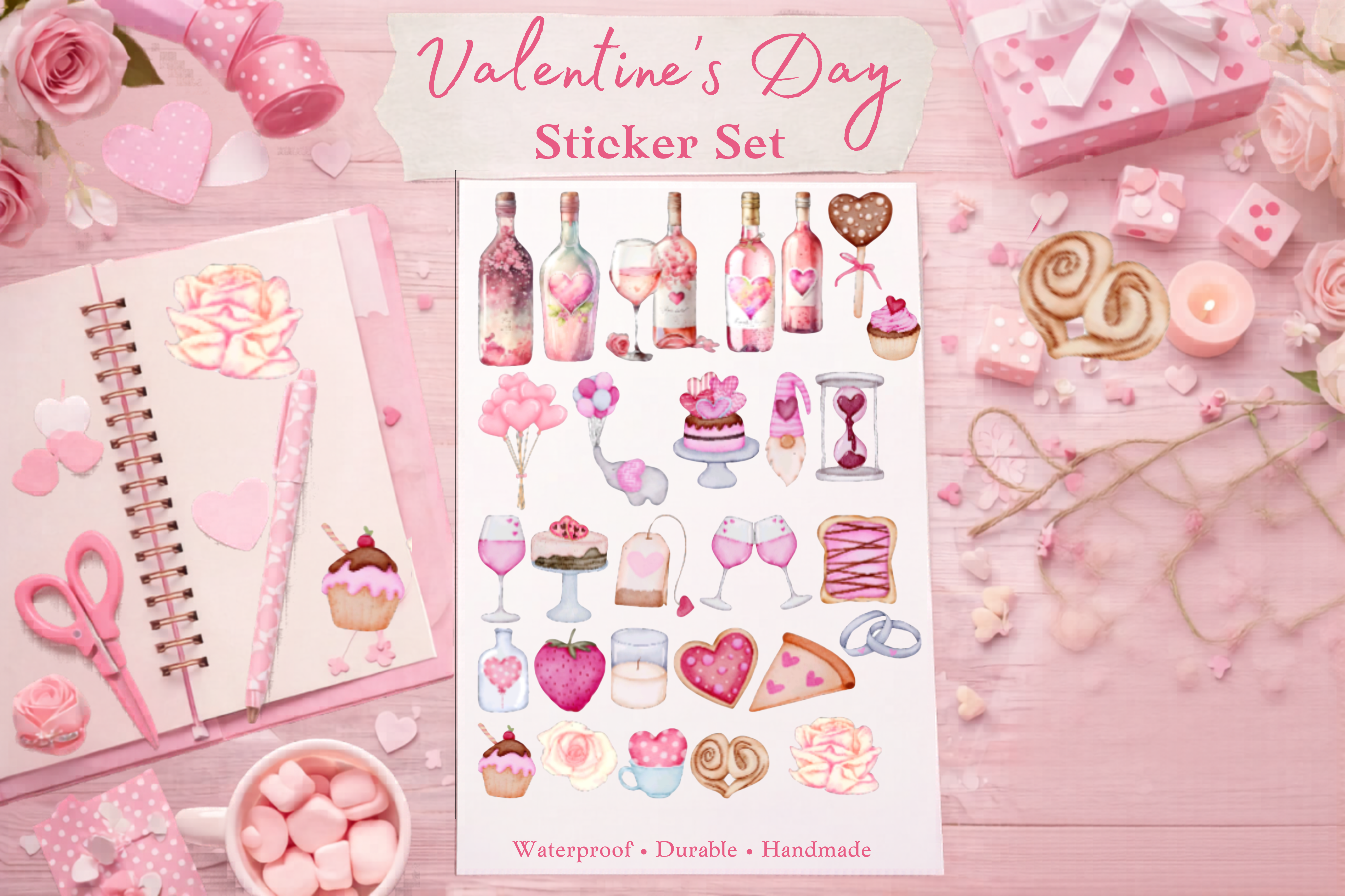 Valentine's Day Sticker Set