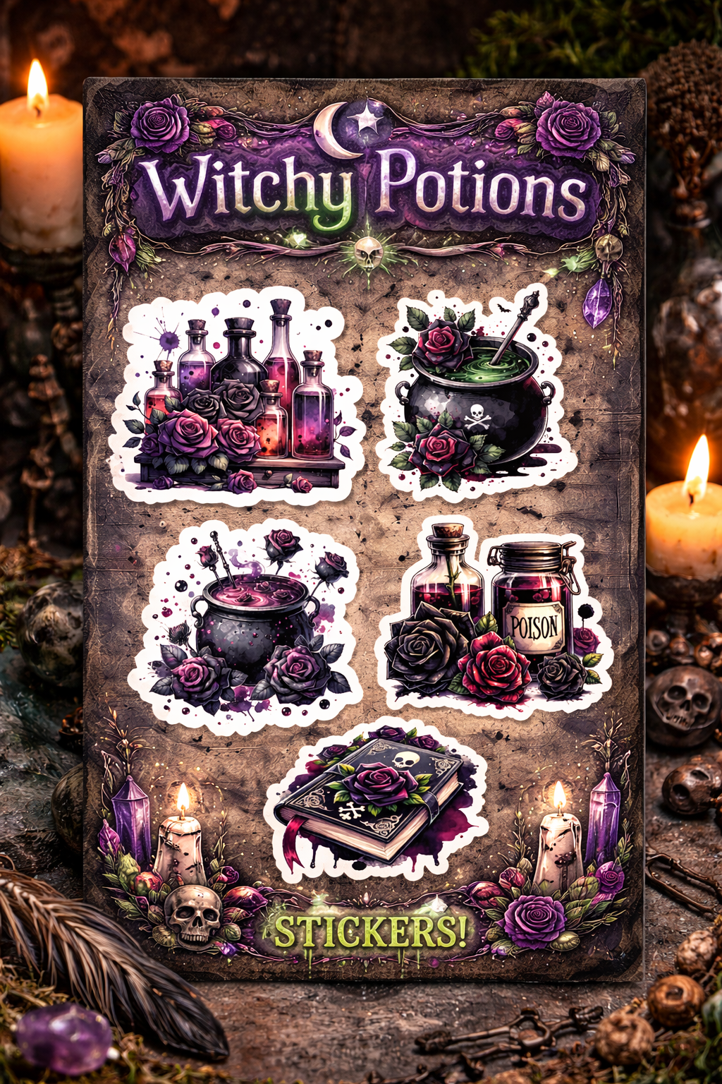 Witchy Potions Stickers