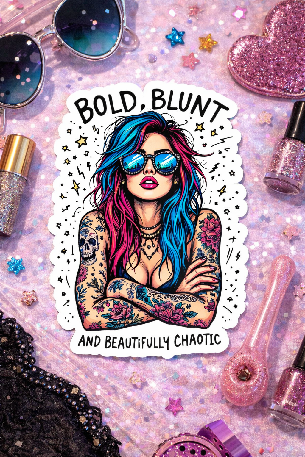 Bold & Blunt Sticker