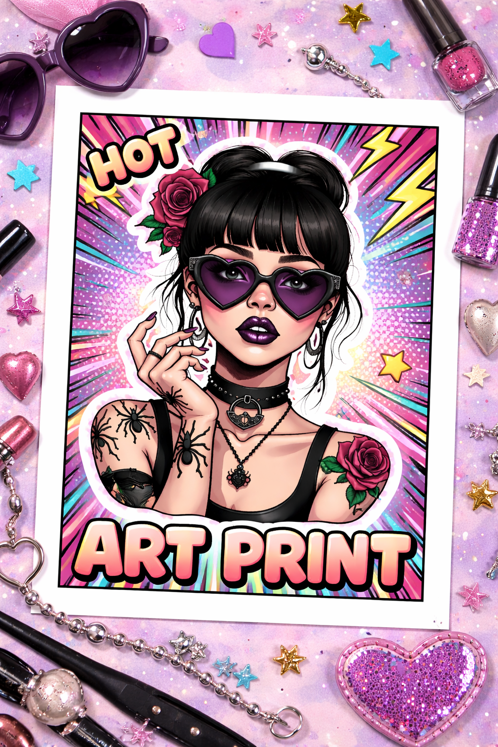 Gothic Pop Art Print