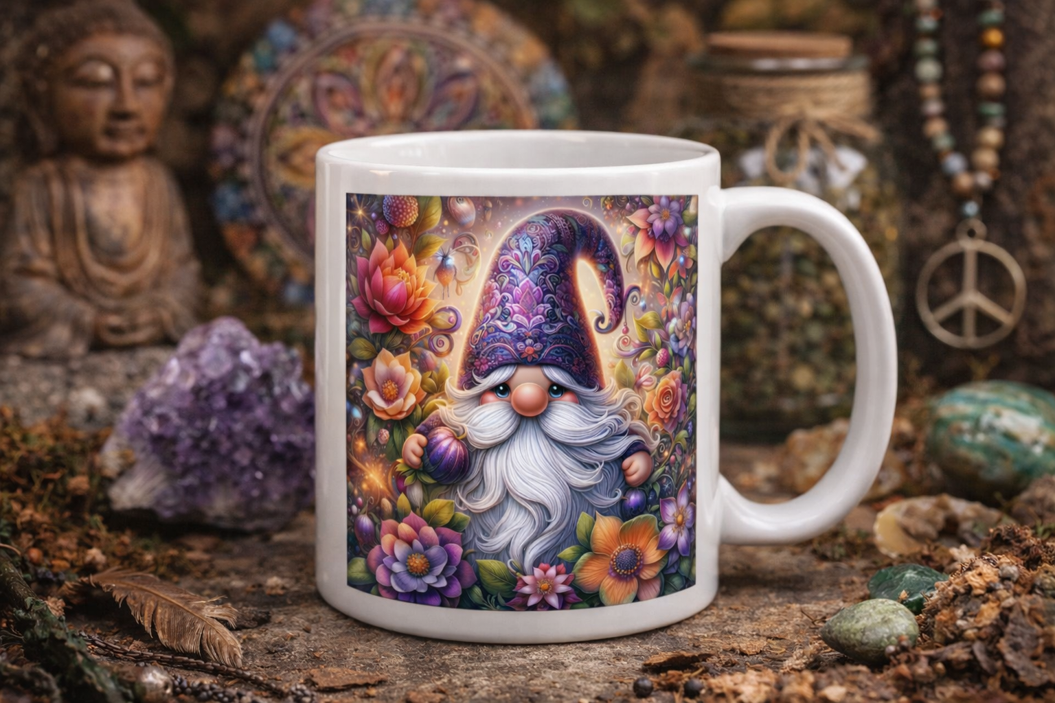 Whimsical Gnome Coffee Mug