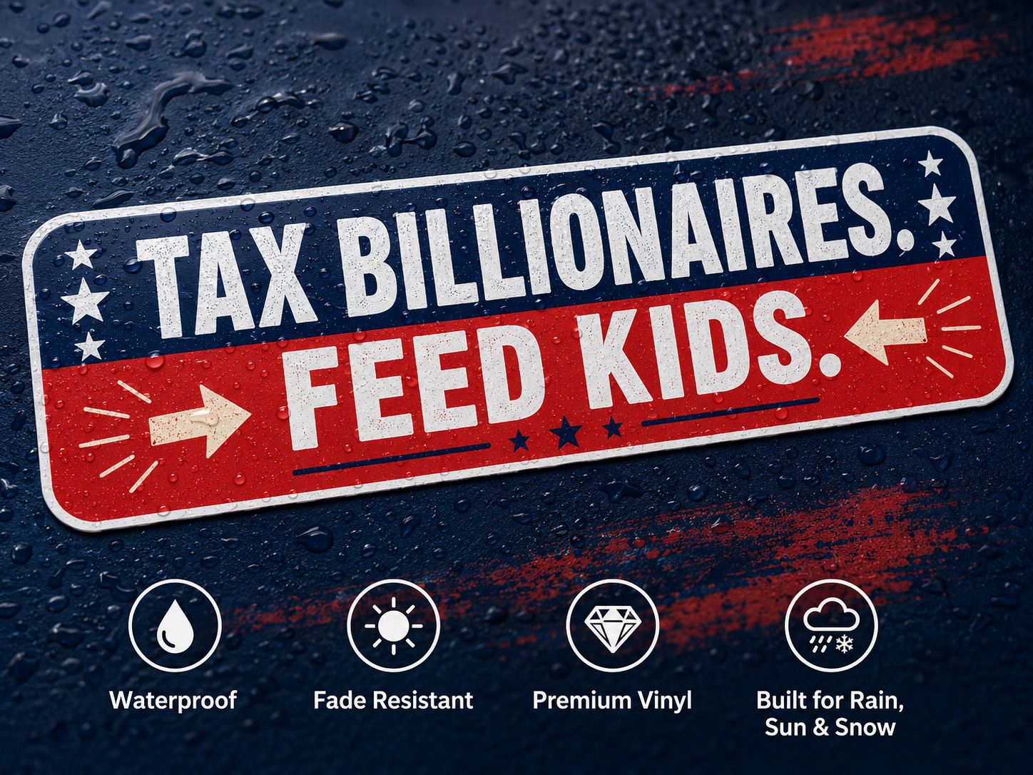 Tax Billionaires Feed Kids Bumper Sticker