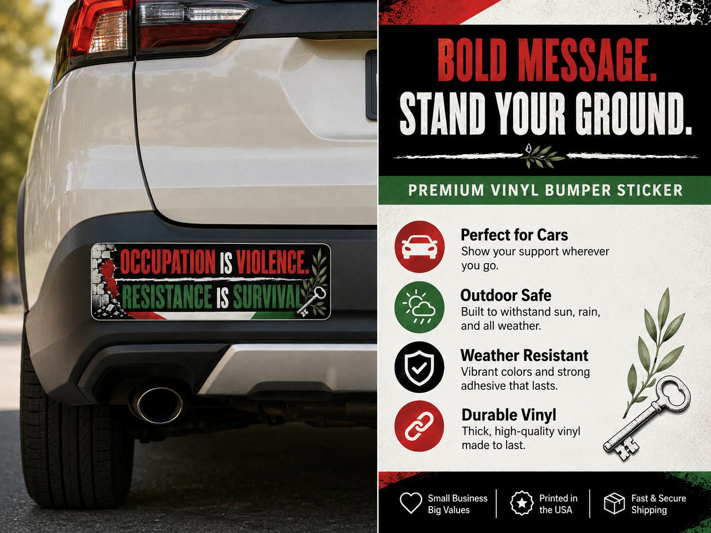 Premium Vinyl Bumper Sticker