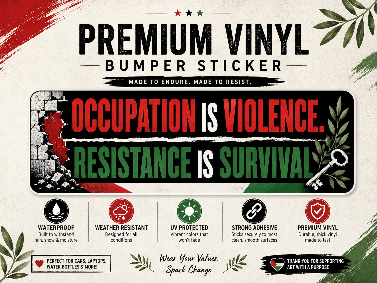 Premium Vinyl Bumper Sticker