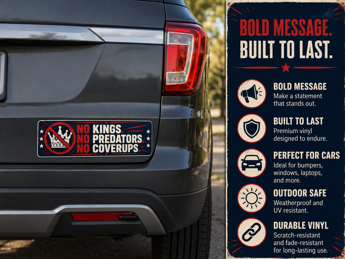 Premium Vinyl Bumper Sticker