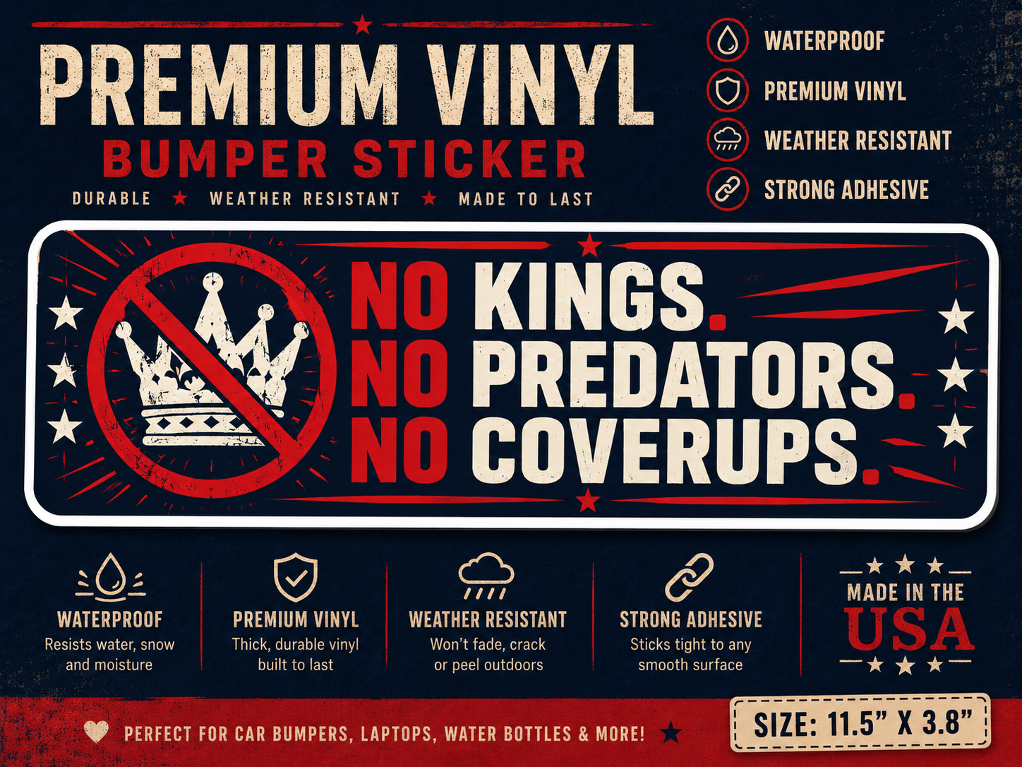 Premium Vinyl Bumper Sticker