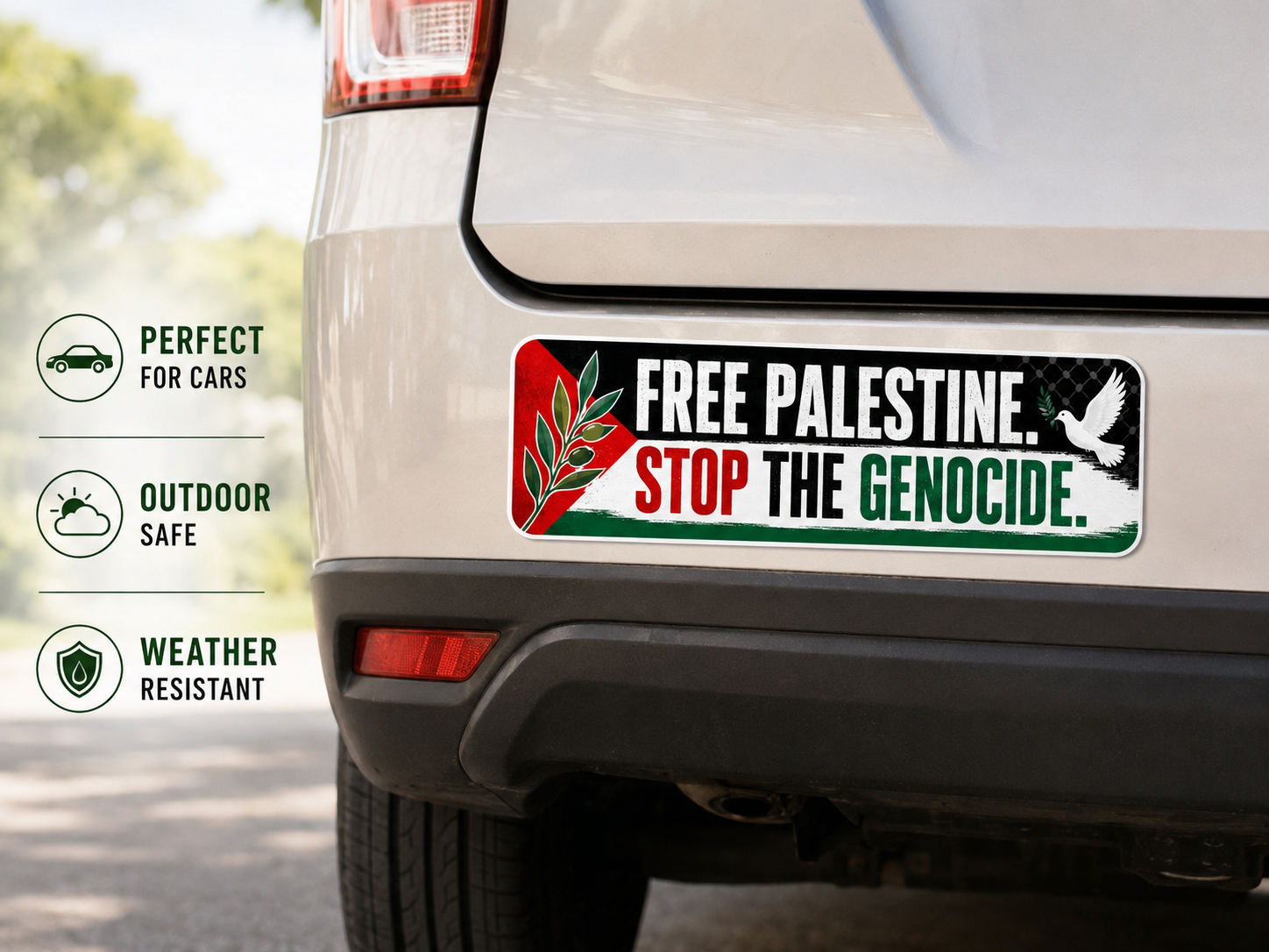 Free Palestine Bumper Sticker