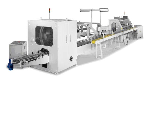 Automatic toilet roll production line