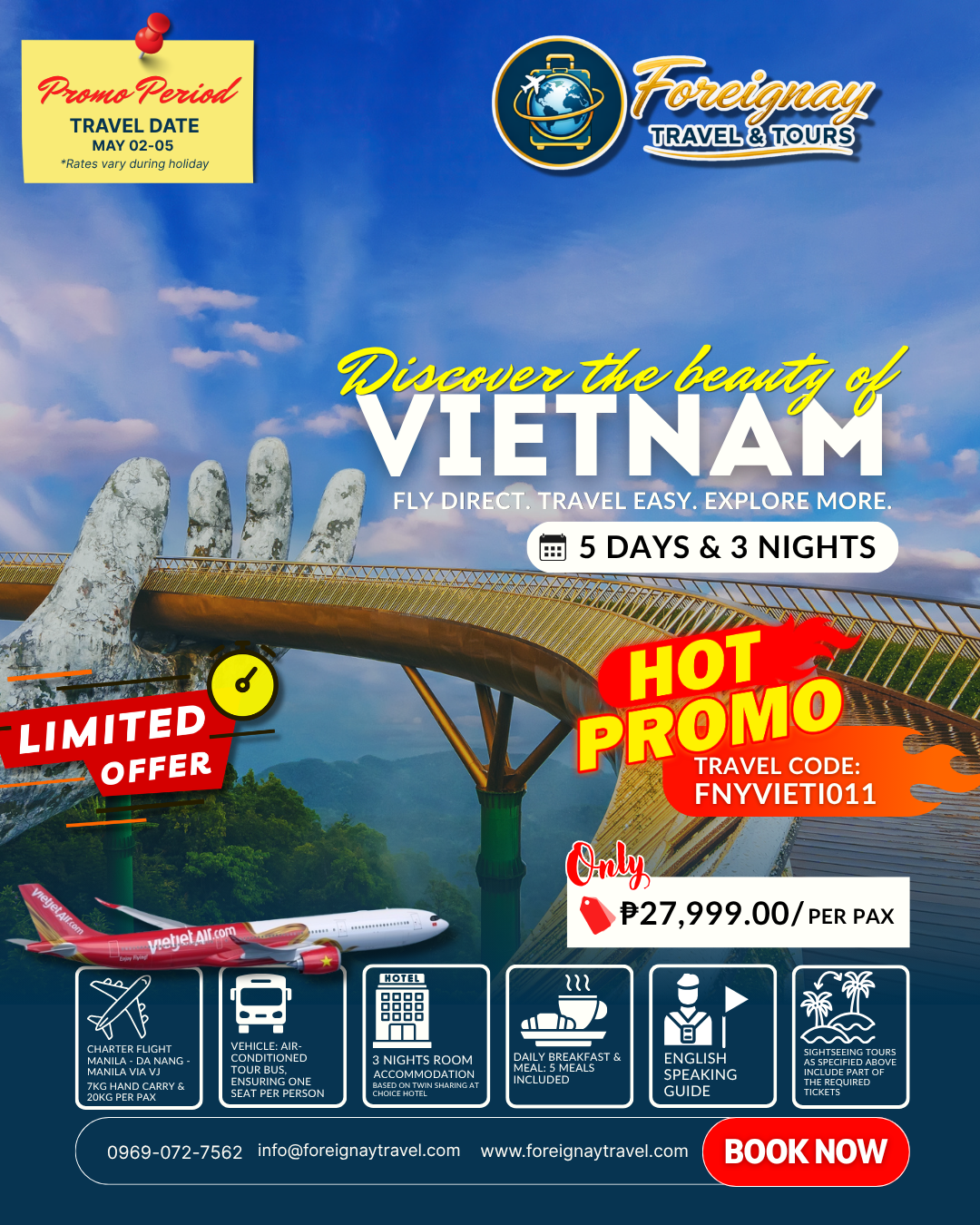 Vietnam Da Nang Charter Flight 2026