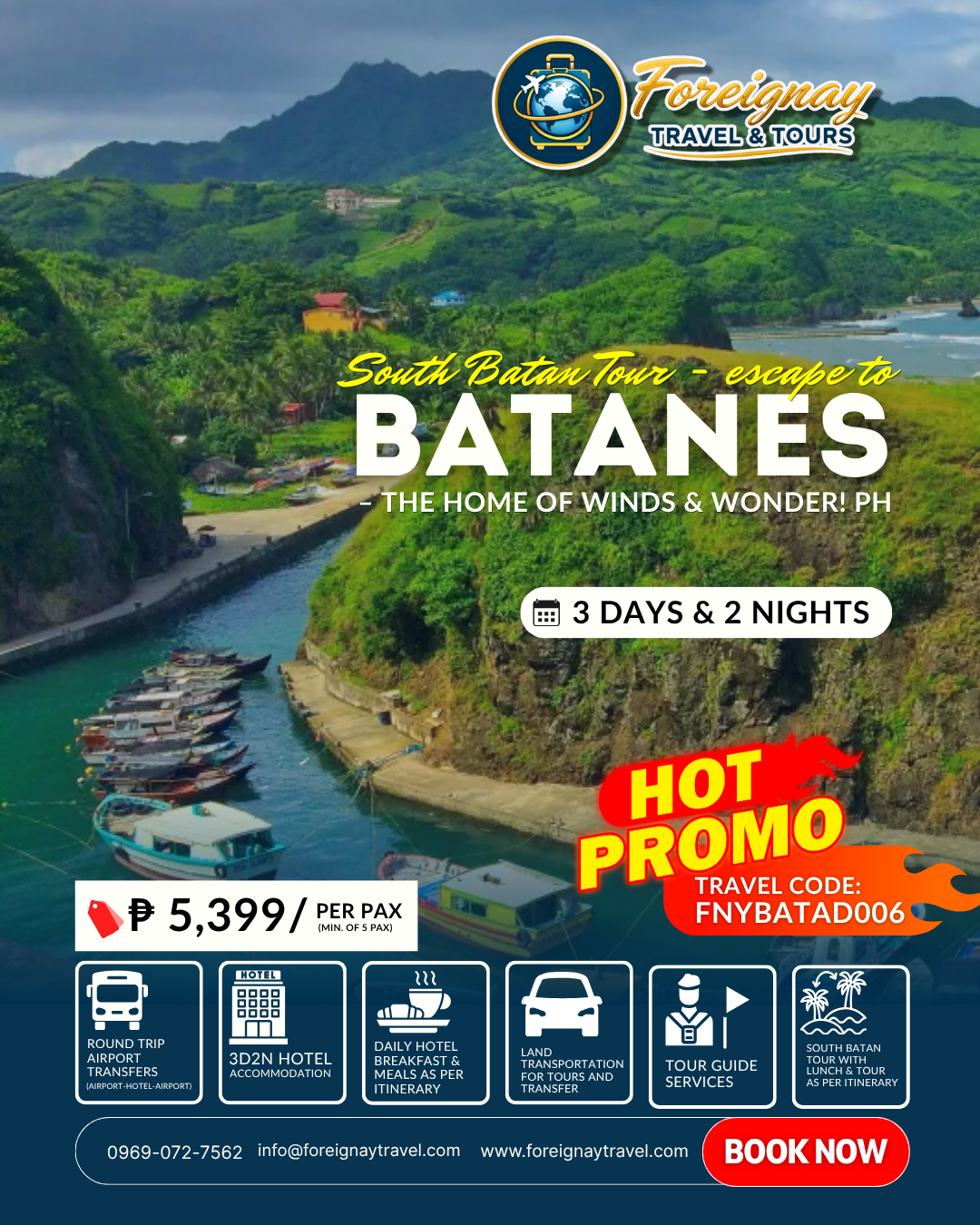Batanes Package 3 – South Batan Tour (Land Arrangement)
