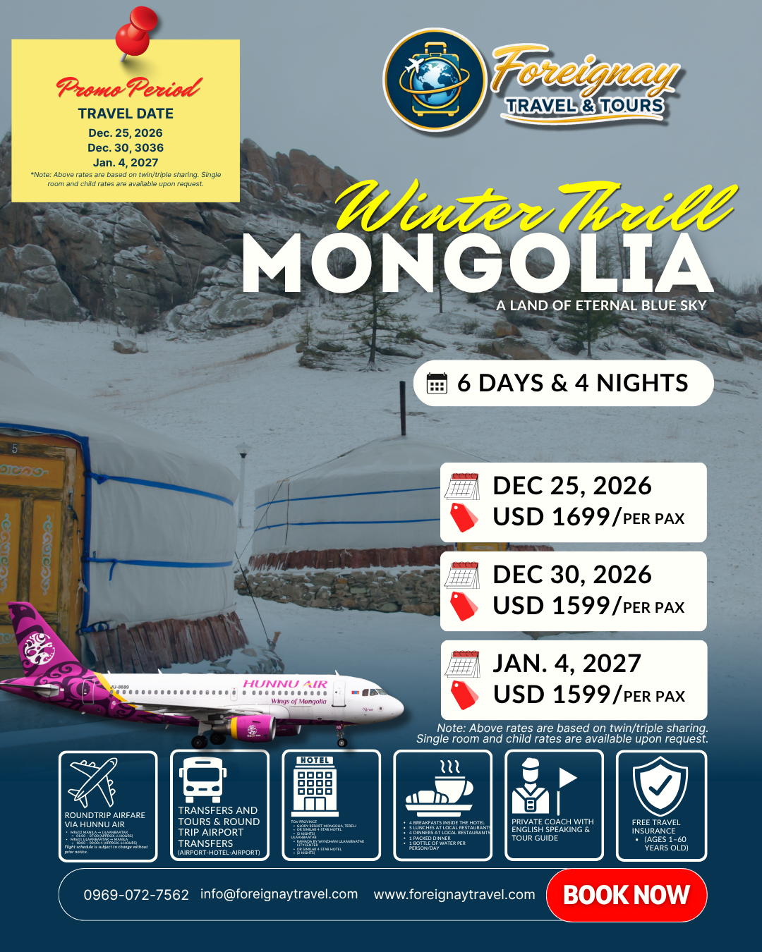 ❄️ 6D4N MONGOLIA WINTER THRILL