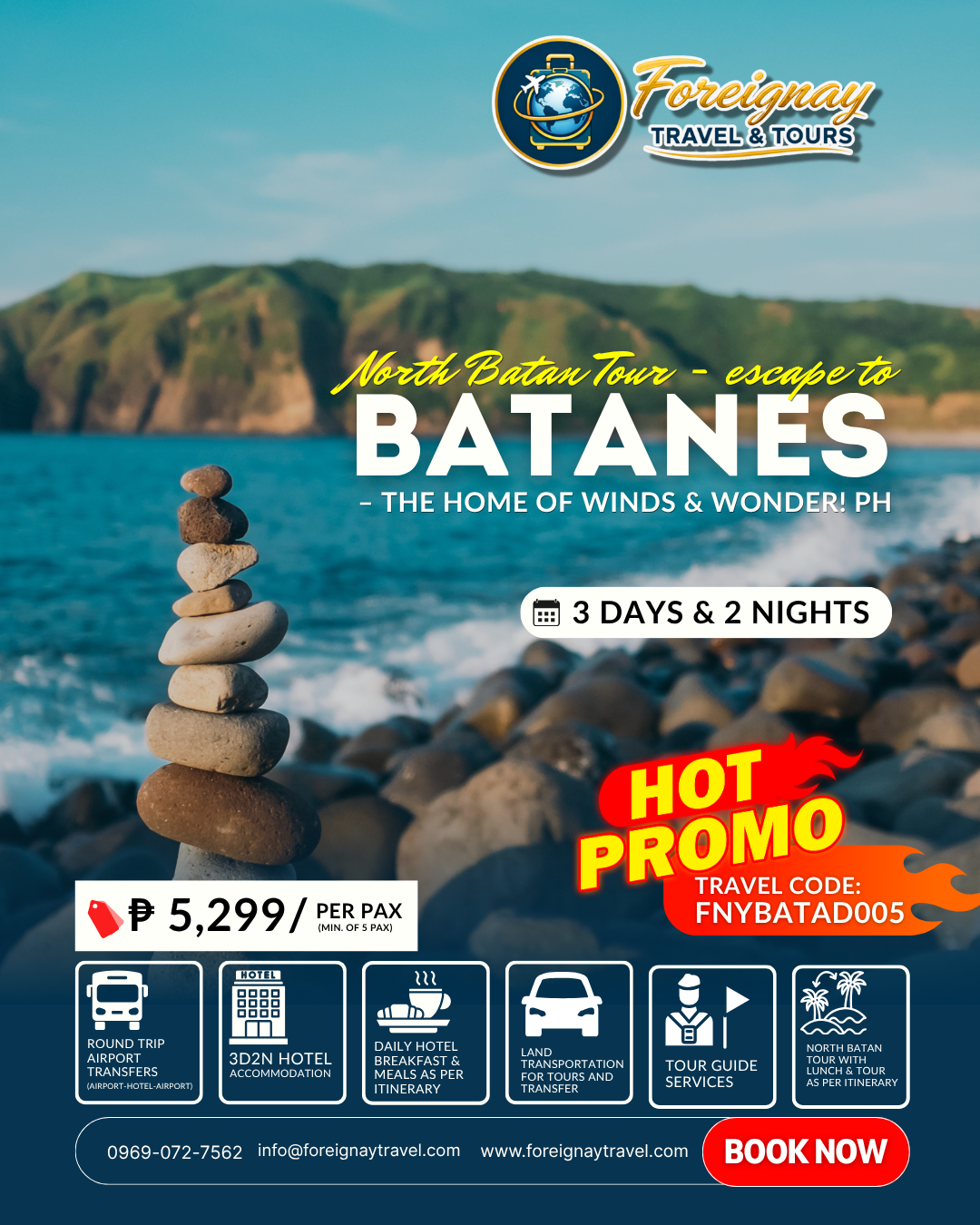 Batanes Package 2 – North Batan Tour (Land Arrangement)