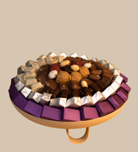 PLATEAU RONDE BEIGE M 