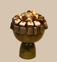 COUPE EN VERRE VERTE A PIED P 