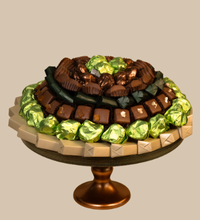 COUPE VERTE A PIED BRONZE 