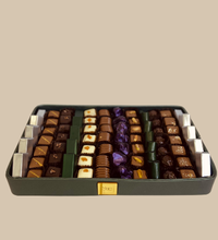 PLATEAU VERTE SIMILI CUIRE 