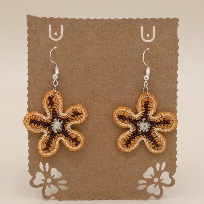 Pendientes Flor Dorada