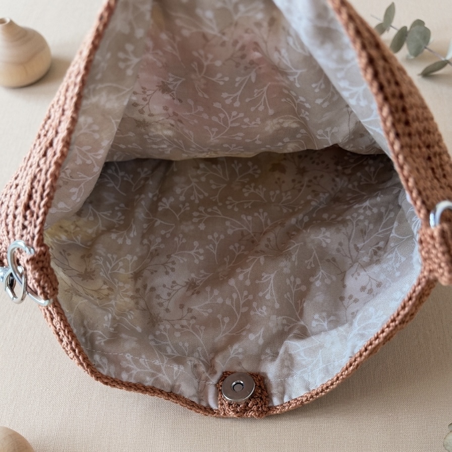 Bolso de crochet multicolor