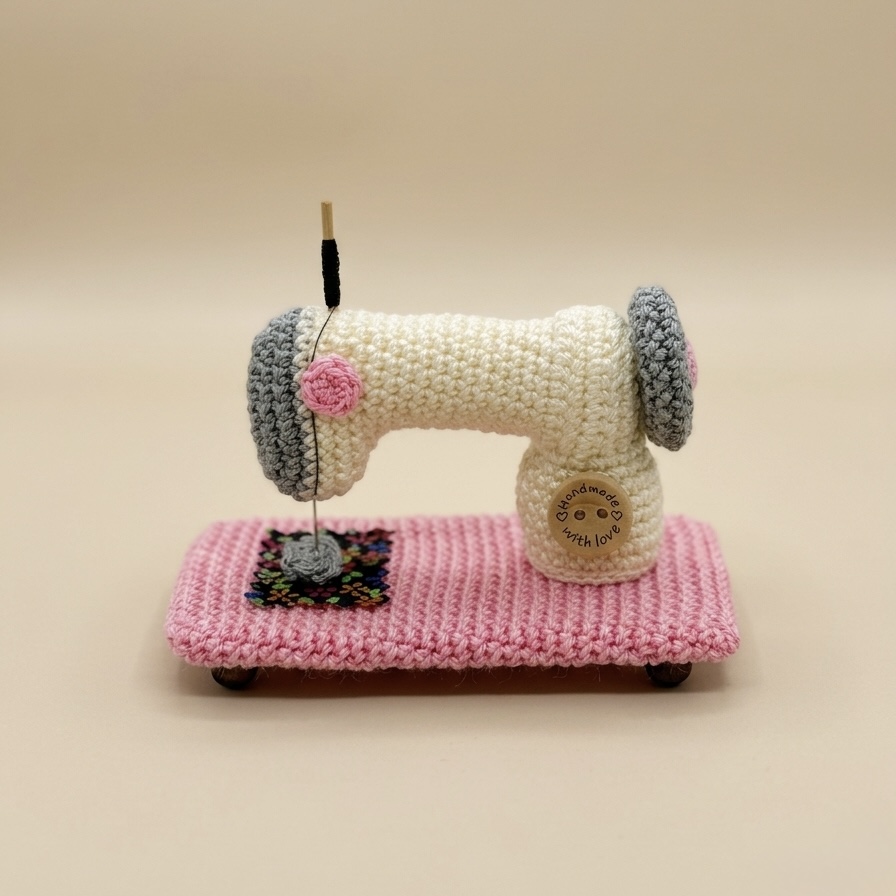 Máquina de coser tejida