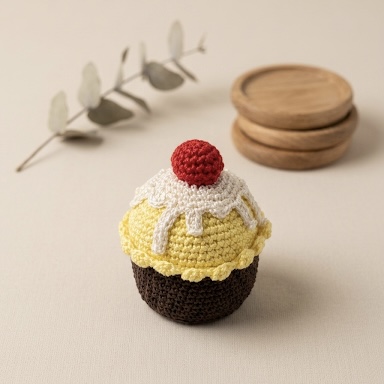 Cupcake de Crochet