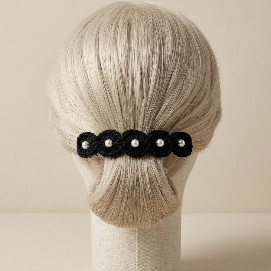 Traba de crochet para cabello