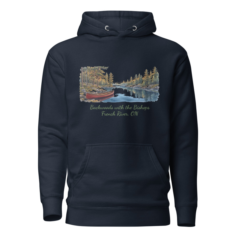French River Canoe Scenic Hoodie