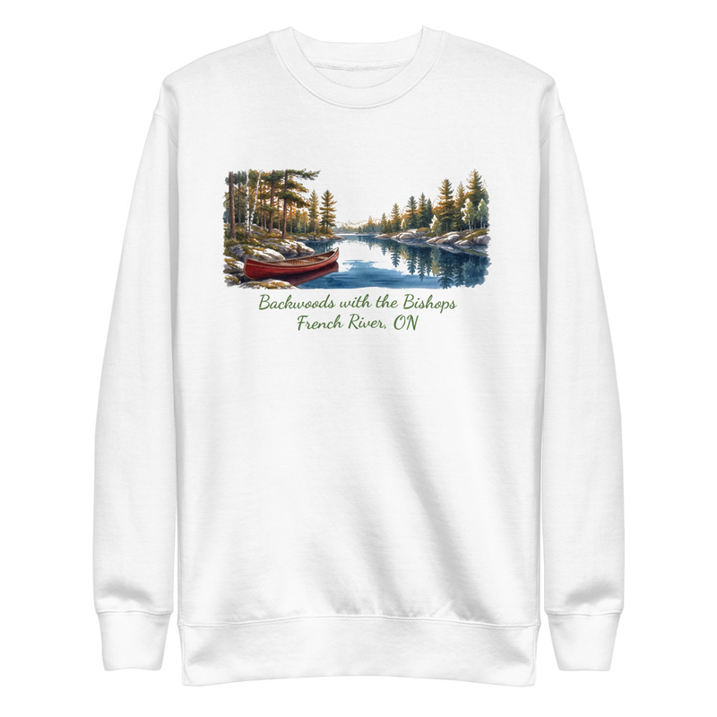 French River Canoe Scenic Crewneck