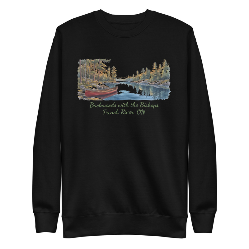 French River Canoe Scenic Crewneck