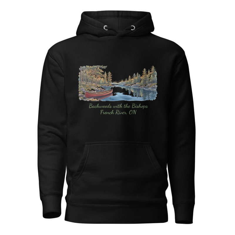 French River Canoe Scenic Hoodie