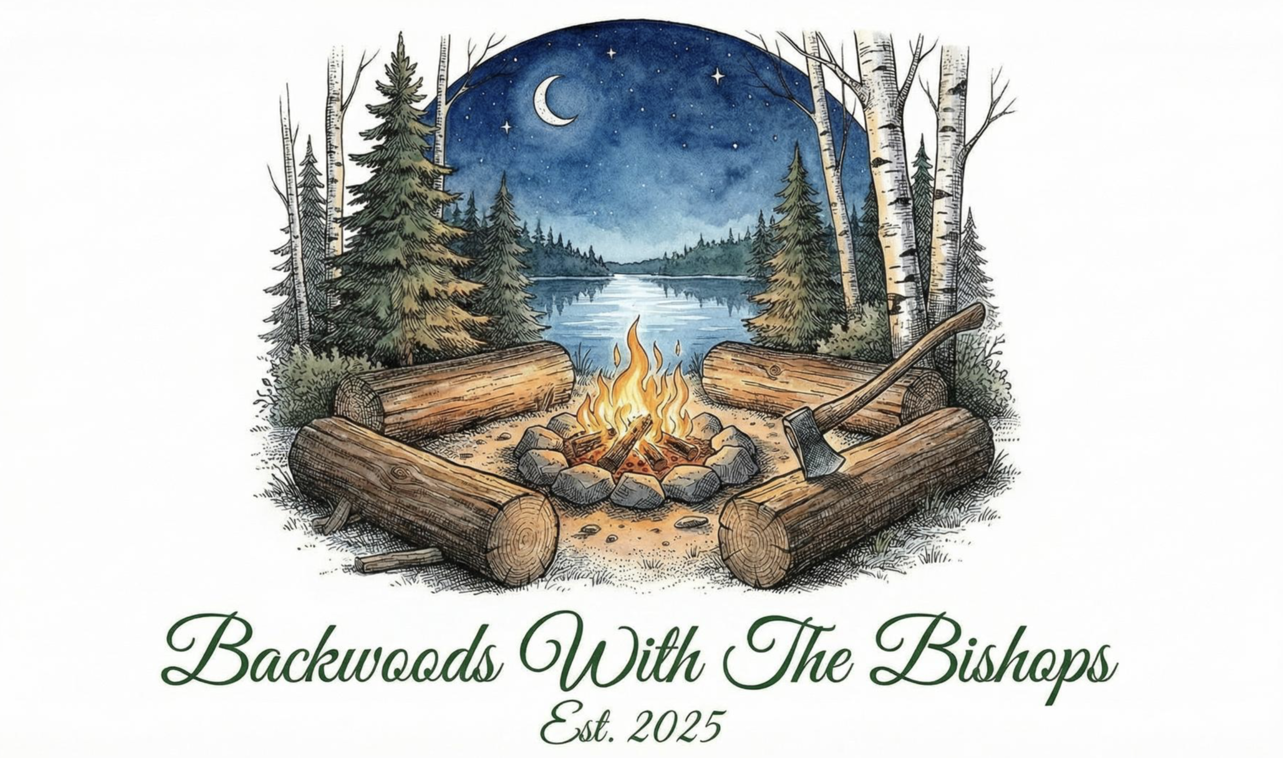 Backwoods Campfire Night Crewneck