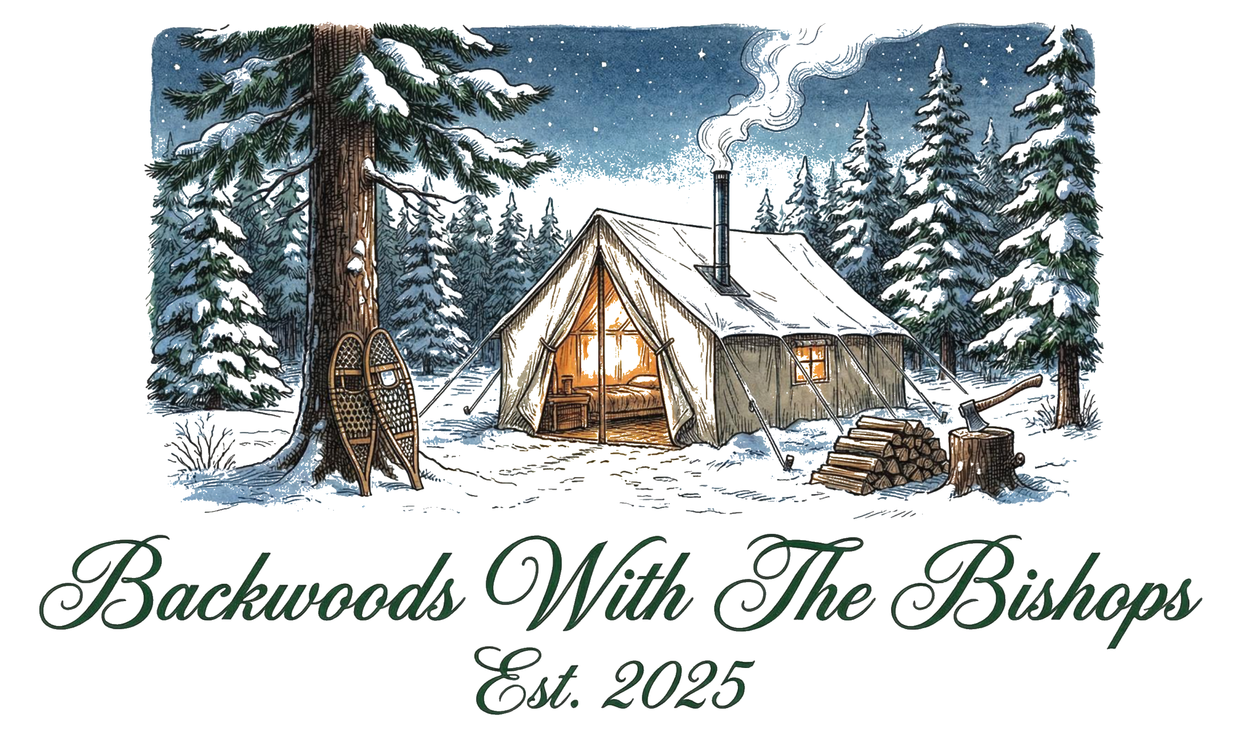 Backwoods Winter Hot Tent Tee