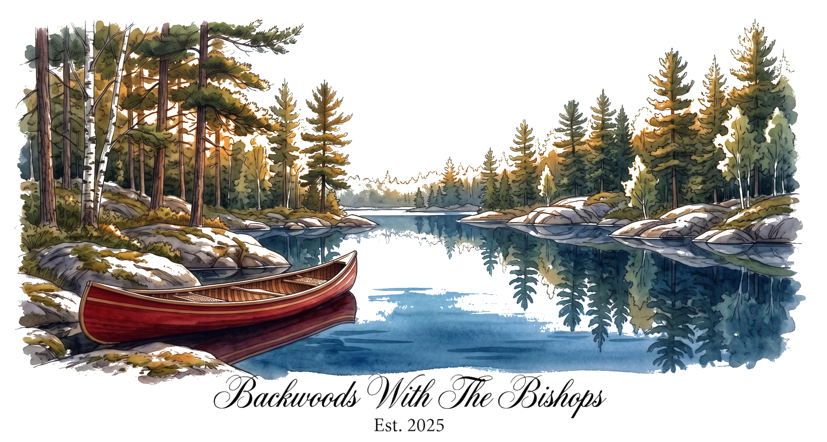 French River Canoe Scenic Hoodie