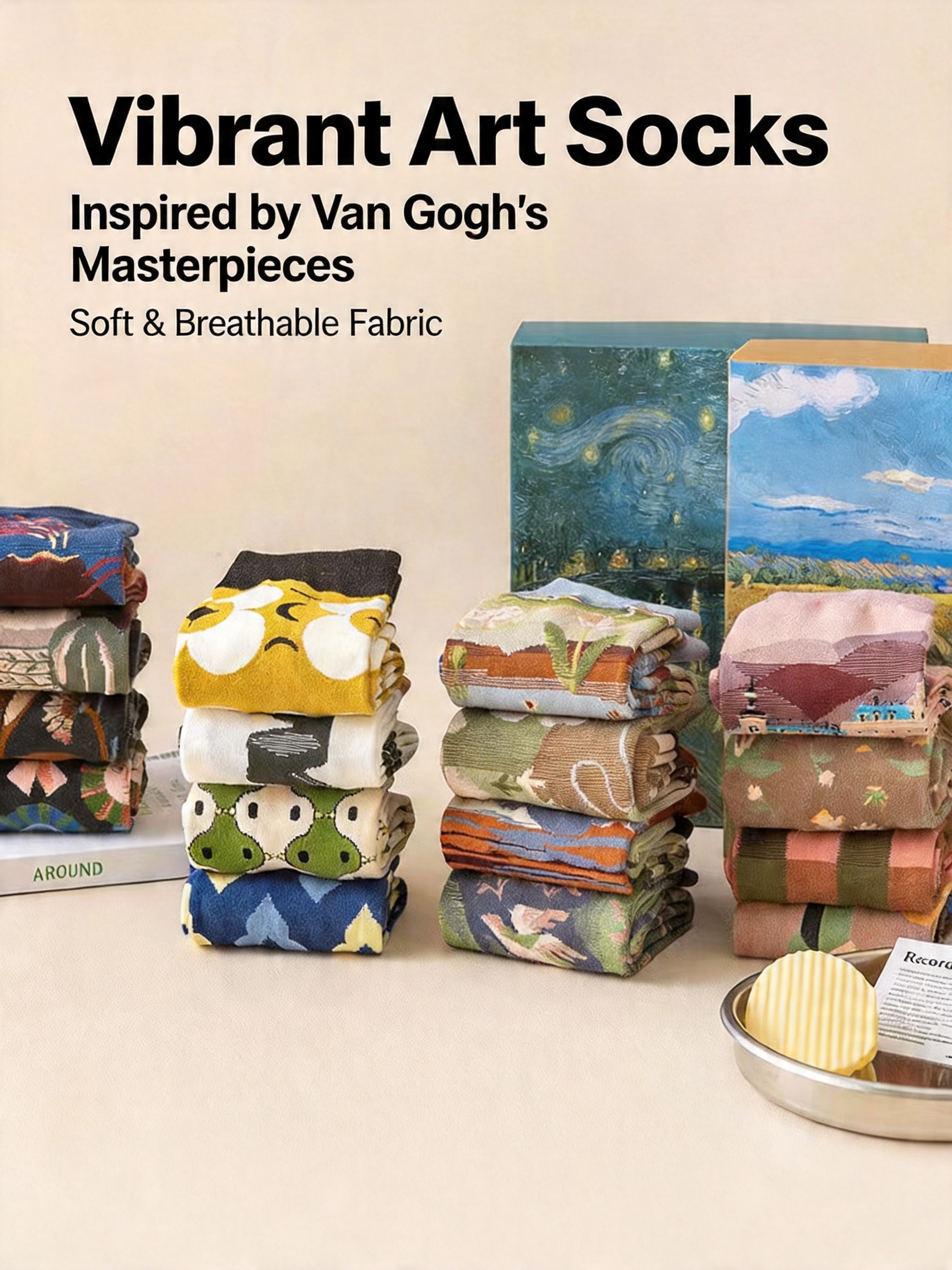 Artistic Patterned Socks Gift Set