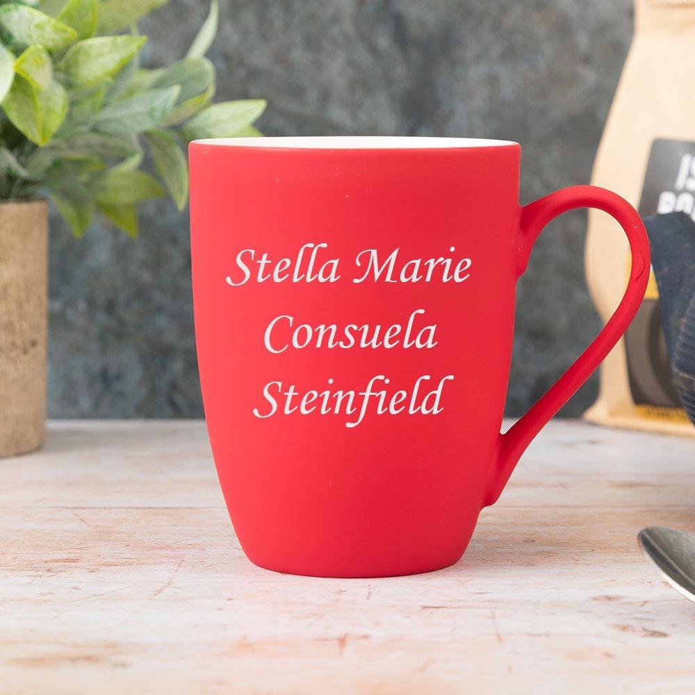 Personalized Red Mug