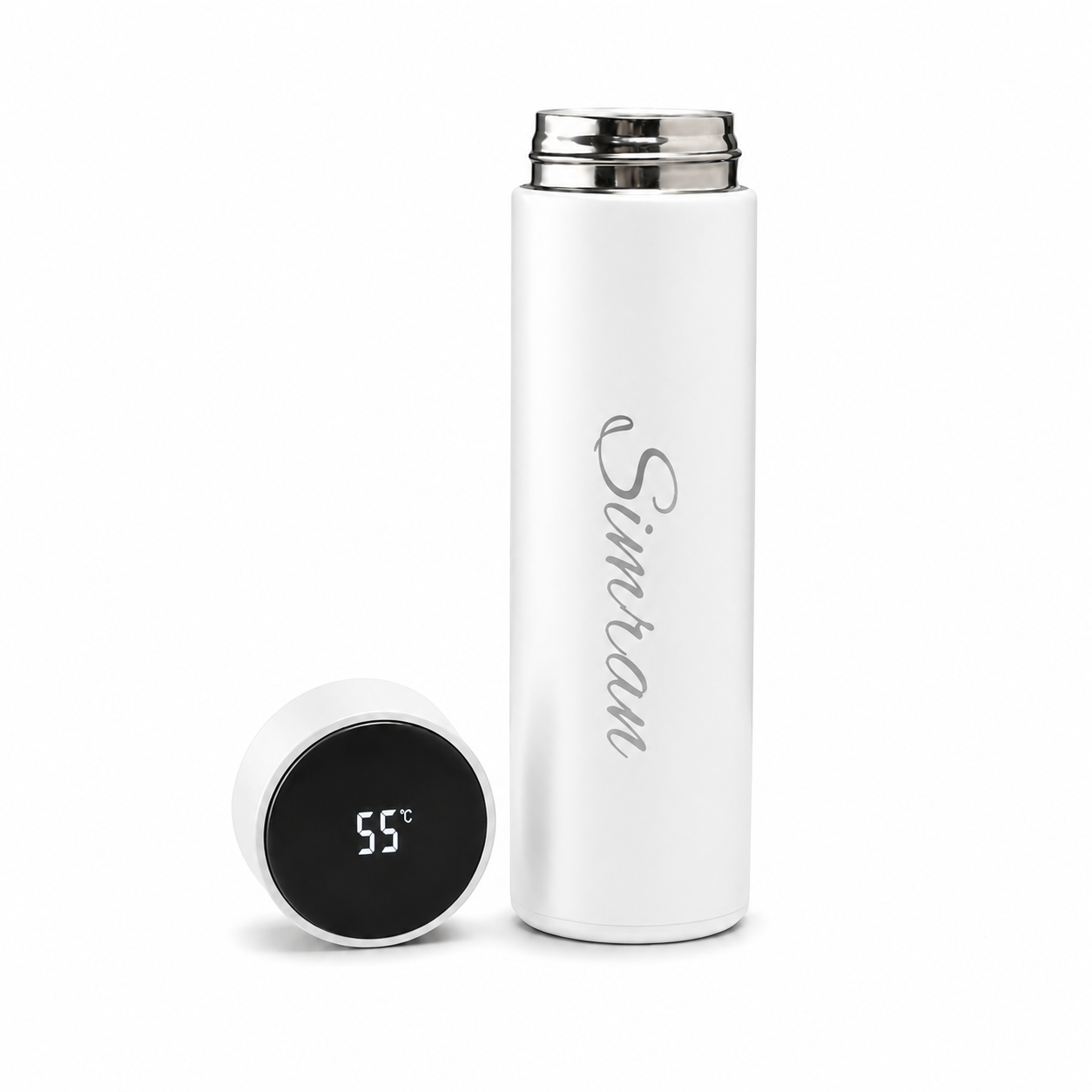 Personalized Name Printed Water Bottle 500ml Stainless Steel Thermos Flask | Custom Gift Bottle | Hot & Cold Vacuum Insulated Tumbler