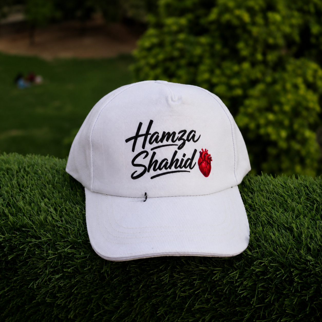 Customized White Cap – Your Name, Logo & Design