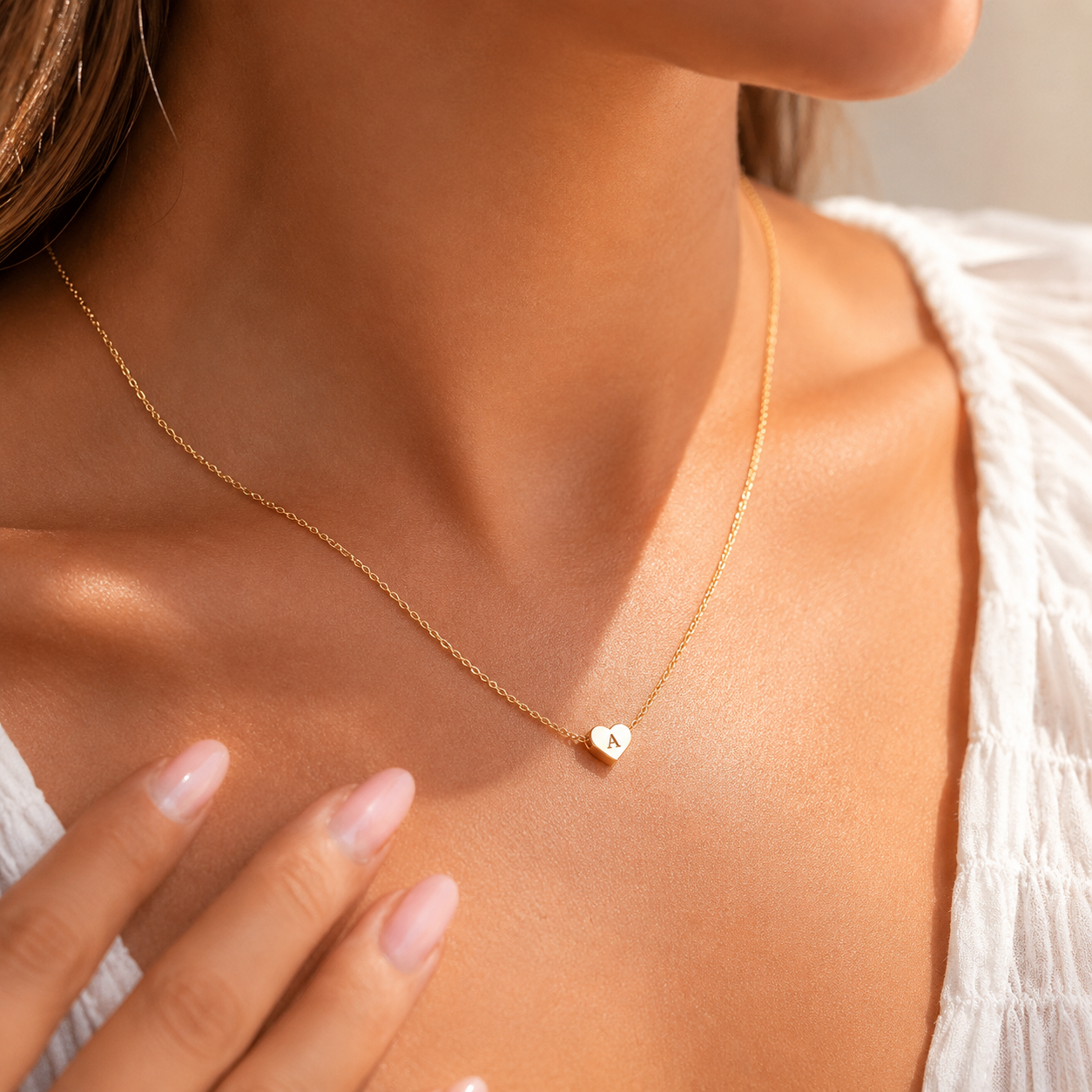 Initial Heart Necklace